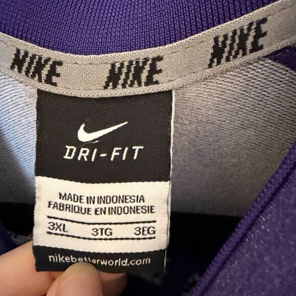 Men Nike Washington Game Day Half-Zip Pullover in Purple Size 3XL - Picture 6 of 8